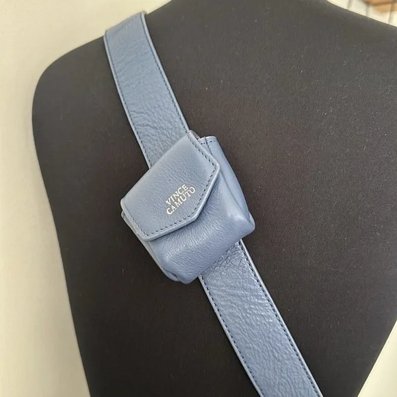 Vince Camuto Mekhi Tote 100% genuine leather blue Crossbody/shoulder bag - Picture 4 of 16